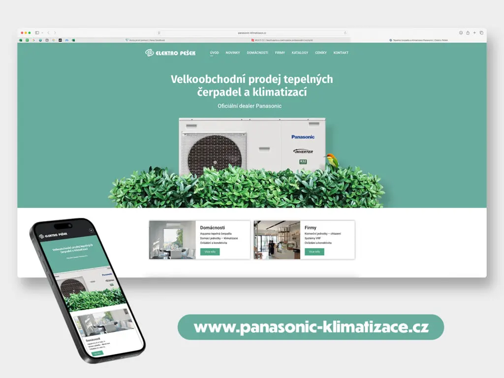 Web Panasonic Klimatizace